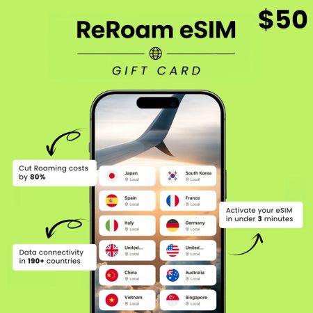 ReRoam eSIM USD50 Gift Card